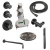 Brauer Edition 5-GM-074 thermostatic concealed rain shower SET 03 gunmetal brushed PVD