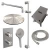 Brauer Edition 5-NG-069 thermostatische inbouw regendouche 3-weg omstelling SET 46 RVS geborsteld PVD