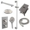 Brauer Edition 5-NG-070 thermostatische inbouw regendouche 3-weg omstelling SET 43 RVS geborsteld PVD