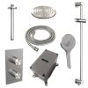 Brauer Edition 5-NG-072 thermostatic concealed rain shower 3-way diverter SET 47 stainless steel brushed PVD