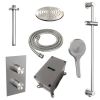 Brauer Edition 5-NG-072 thermostatische inbouw regendouche 3-weg omstelling SET 47 RVS geborsteld PVD