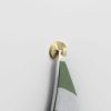 Clou Flat CL090206482 set of 2 clothes hooks gold brushed PVD