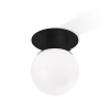 Decor Walther 0213160 GLOBE 20 plafondlamp ø19cm mat zwart