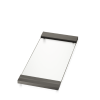 Decor Walther 0848866 TAB 37 Schale/ Tablett 37x17cm aus Opalglas/ aus mattem dunklem Metall