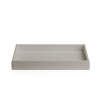 Decor Walther Brownie 0930149 BROWNIE TAB L bowl/ tray faux leather taupe