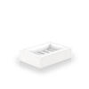 Decor Walther Brownie 0937350 BROWNIE STS zeepschaal kunstleder wit/ porselein 