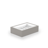 Decor Walther Brownie 0937349 BROWNIE STS zeepschaal kunstleder taupe/ porselein 