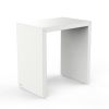 Decor Walther Brownie 0942950 BROWNIE SIDE stool faux leather white
