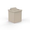 Decor Walther Brownie 0943147 BROWNIE PKMD afvalbak 30x25.5x25.5cm met deksel kunstleder zand