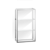 Decor Walther Corner 0702800 ET 6 glazen wand rek wit glas/ chroom