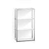 Decor Walther Corner 0702804 ET 6 glazen wand rek melk glas/ chroom