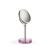 Decor Walther Crystal 0942061 KR KSA vergrootspiegel 1x en 5x pink crystal/ geborsteld nikkel