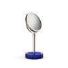 Decor Walther Kristall 0942095 KR KSA Kosmetikspiegel 1x und 5x capriblauer Kristall/ gebürsteter Nickel
