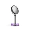 Decor Walther Crystal 0942180 KR KSA vergrootspiegel 1x en 5x violet crystal/ mat zwart