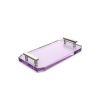 Decor Walther Crystal 0942880 KR TAB tray violet crystal/ geborsteld nikkel