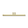 Decor Walther Mikado 0520311 MK TPH2 double toilet roll holder matte brass