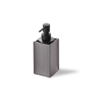 Decor Walther Nappa 0939093 NAPPA SSP zeepdispenser echt leer smokey grijs/ mat zwart