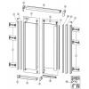 Huppe 1002, 046507 vertical sealing profile/ magnet profile