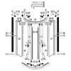 Sphinx VarioPlus 2537365 ( L43361 ) rechte Glashalterung für Schienen Silber satinal