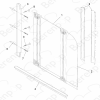 HSK Favorit / Prima E60077 vertical seal (per piece) for 2-part or 3-part bath wall, gray