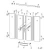 Huppe Vista pure, 066304 set of vertical sealing profiles