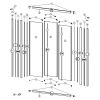 Huppe Alpha 2 - Classics 2 - X1 Flex, 042625 verticale afdichtingsstrip