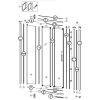 Huppe Alpha 2 - Classics 2 - X1 Flex, 042668 set afdekkapjes en montagetoebehoren