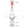 Sphinx S8H706000 uitstroommechanisme 14S (65/215 kort), zonder reservoirknop (OUTLET)