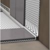 Blanke Aqua Keil Wall 8402840100R gradient edge profile 2000x10x40mm right Stainless steel chrome-plated