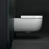 Clou Hängematte CL040106020 Randlose wandhängende Toilette 56cm mit Toilettensitz weiß matt