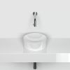 Clou Vale CL0303164 handbasin 22cm without tap bench glossy white ceramics