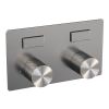 Brauer Carving 5-NG-189 thermostatische inbouw regendouche met drukknoppen SET 54 RVS geborsteld PVD