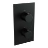 Brauer Carving 5-S-126 thermostatische inbouw regendouche 3-weg omstelling SET 30 mat zwart