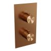 Brauer Edition 5-GK-062 thermostatic concealed rain shower 3-way diverter SET 39 copper brushed PVD