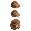 Brauer Edition 5-GK-081 thermostatic concealed rain shower SET 22 copper brushed PVD