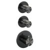 Brauer Edition 5-GM-033 thermostatic concealed rain shower SET 17 gunmetal brushed PVD