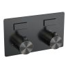 Brauer Edition 5-GM-208 thermostatische inbouw badkraan met drukknoppen SET 03 gunmetal geborsteld PVD