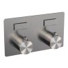 Brauer Edition 5-NG-169 thermostatische inbouw regendouche met drukknoppen SET 58 RVS geborsteld PVD