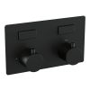 Brauer Edition 5-S-211 thermostatic concealed bath mixer with push buttons SET 04 matt black
