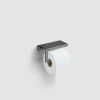 Clou Fold CL/09.04029.84 toiletrolhouder met cover gunmetal geborsteld PVD