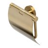 Geesa Nemox Brushed Gold 916508-07 toiletrolhouder met klep goud geborsteld