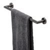Geesa Nemox Gebürstetes Metall Schwarz 916507-09-45 Wandhandtuchhalter 45cm schwarzes Metall gebürstet