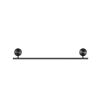 Geesa Opal Brushed Metal Black 917207-09-45 handdoekrek 45 cm zwart metaal geborsteld
