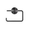 Geesa Opal Brushed Metal Black 917209-09 toiletrolhouder zonder klep zwart metaal geborsteld