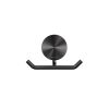Geesa Opal Brushed Metal Black 917215-09 towel hook double black metal brushed