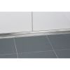 Blanke Aqua Deko 622285132125 sleek profile for above the channel 1250x32mm Stainless steel satin white