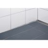 Blanke Aqua Keil Wand 8402840125L afsluitprofiel 2000x12,5x40mm links RVS verchroomd