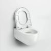 Clou Hängematte CL0401060 Randlose wandhängende Toilette 56cm mit Toilettensitz weiß glänzend
