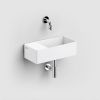 Clou New Flush 3 CL031343202 fontein 35x18cm met vlakke afvoerplaat aluite mat wit