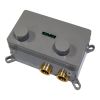 Brauer Carving 5-GK-214 Thermostat-Unterputz-Wannenbatterie mit Drucktasten SET 03 Kupfer gebürstet PVD